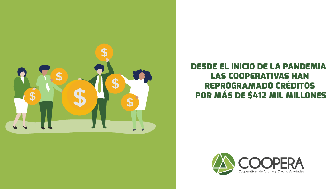 Las cooperativas han reprogramado créditos por más $412 mil millones desde el inicio de la pandemia