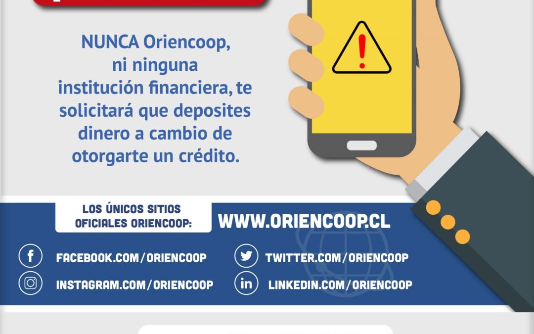Oriencoop educa a sus socios para prevenir fraudes digitales
