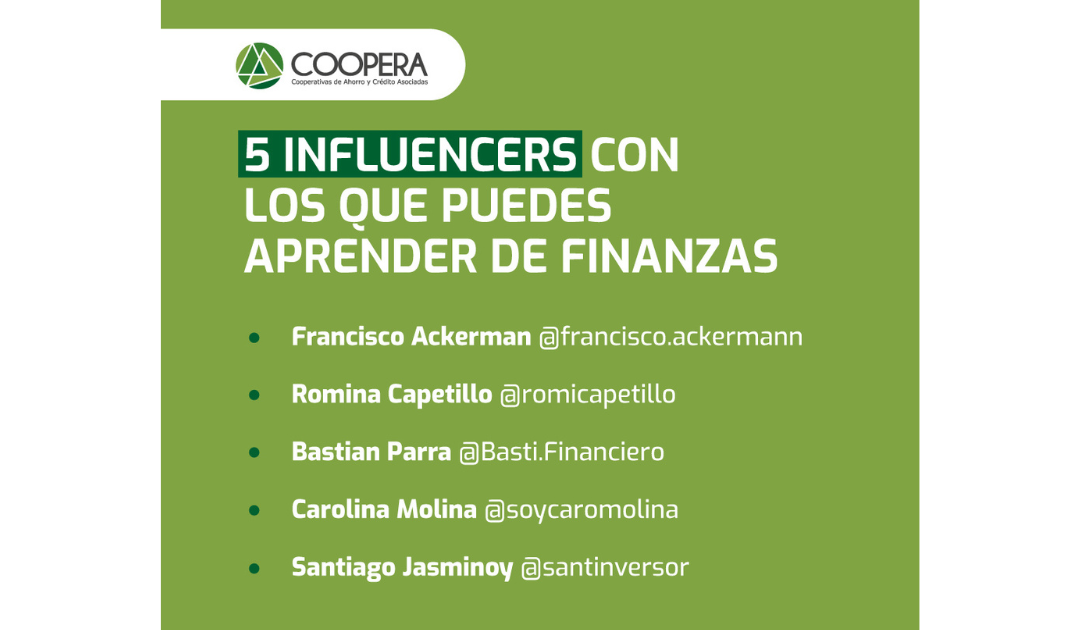 5 Influencers que te ayudarán con tus finanzas personales